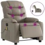 Sillón reclinable de masaje eléctrico cuero sintético capuchino de , Sillones - Ref: Foro24-3206598, Precio: 278,22 €, Descue...