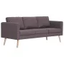 Sofá de 3 plazas de tela color gris topo de vidaXL, Sofás - Ref: Foro24-281366, Precio: 306,78 €, Descuento: %