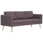 Sofá de 3 plazas de tela color gris topo de vidaXL, Sofás - Ref: Foro24-281366, Precio: 313,28 €, Descuento: %