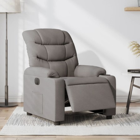 Sillón reclinable eléctrico tela gris taupé de , Sillones - Ref: Foro24-3206634, Precio: 250,31 €, Descuento: %