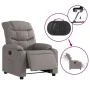 Taupe gray fabric electric recliner by , Armchairs - Ref: Foro24-3206634, Price: 252,02 €, Discount: %