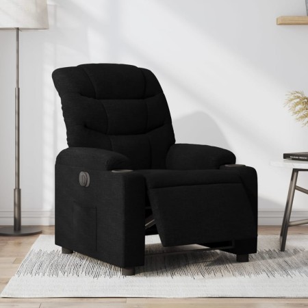 Sillón reclinable eléctrico de tela negro de , Sillones - Ref: Foro24-3206629, Precio: 246,31 €, Descuento: %
