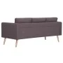 Sofá de 3 plazas de tela color gris topo de vidaXL, Sofás - Ref: Foro24-281366, Precio: 306,78 €, Descuento: %