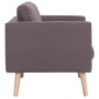 Sofá de 3 plazas de tela color gris topo de vidaXL, Sofás - Ref: Foro24-281366, Precio: 313,28 €, Descuento: %