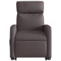 Sillón reclinable elevable tela marrón oscuro de , Sillones - Ref: Foro24-3206704, Precio: 241,87 €, Descuento: %