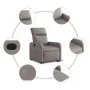 Hebbarer Liegesessel aus taupegrauem Stoff von , Sessel - Ref: Foro24-3206706, Preis: 245,36 €, Rabatt: %