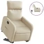 Sillón eléctrico reclinable elevable de tela color crema de , Sillones - Ref: Foro24-3206725, Precio: 343,80 €, Descuento: %