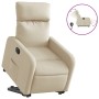 Sillón eléctrico reclinable elevable de tela color crema de , Sillones - Ref: Foro24-3206725, Precio: 320,05 €, Descuento: %