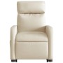 Sillón eléctrico reclinable elevable de tela color crema de , Sillones - Ref: Foro24-3206725, Precio: 320,05 €, Descuento: %