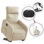 Sillón eléctrico reclinable elevable de tela color crema de , Sillones - Ref: Foro24-3206725, Precio: 343,80 €, Descuento: %