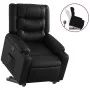 Sillón reclinable elevable cuero artificial negro de , Sillones - Ref: Foro24-3206551, Precio: 313,28 €, Descuento: %