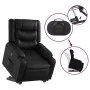 Sillón reclinable elevable cuero artificial negro de , Sillones - Ref: Foro24-3206551, Precio: 313,28 €, Descuento: %