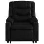 Sillón reclinable elevable cuero artificial negro de , Sillones - Ref: Foro24-3206551, Precio: 313,28 €, Descuento: %