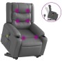 Sillón reclinable de masaje de pie cuero artificial gris de , Sillones - Ref: Foro24-3206558, Precio: 302,04 €, Descuento: %