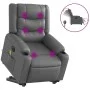Sillón de masaje elevable eléctrico cuero sintético gris de , Sillones - Ref: Foro24-3206566, Precio: 365,53 €, Descuento: %