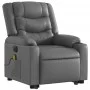 Sillón de masaje elevable eléctrico cuero sintético gris de , Sillones - Ref: Foro24-3206566, Precio: 365,53 €, Descuento: %
