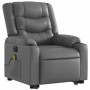 Sillón de masaje elevable eléctrico cuero sintético gris de , Sillones - Ref: Foro24-3206566, Precio: 344,74 €, Descuento: %