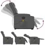 Sillón de masaje elevable eléctrico cuero sintético gris de , Sillones - Ref: Foro24-3206566, Precio: 365,53 €, Descuento: %