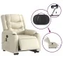 Sillón de masaje elevable eléctrico cuero sintético crema de , Sillones - Ref: Foro24-3206564, Precio: 386,97 €, Descuento: %