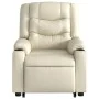 Sillón de masaje elevable eléctrico cuero sintético crema de , Sillones - Ref: Foro24-3206564, Precio: 386,97 €, Descuento: %