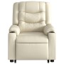 Sillón de masaje elevable eléctrico cuero sintético crema de , Sillones - Ref: Foro24-3206564, Precio: 362,72 €, Descuento: %