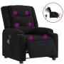 Sillón reclinable de masaje eléctrico tela negro de , Sillones - Ref: Foro24-3206572, Precio: 314,93 €, Descuento: %