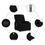 Sillón reclinable de masaje eléctrico tela negro de , Sillones - Ref: Foro24-3206572, Precio: 314,93 €, Descuento: %