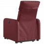 Sillón elevable eléctrico cuero artificial rojo tinto de , Sillones - Ref: Foro24-3206767, Precio: 318,18 €, Descuento: %