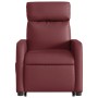 Sillón elevable eléctrico cuero artificial rojo tinto de , Sillones - Ref: Foro24-3206767, Precio: 318,18 €, Descuento: %