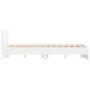 Estructura de cama con cabecero blanca 120x200 cm de , Camas y somieres - Ref: Foro24-3207490, Precio: 215,42 €, Descuento: %