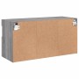 Mueble de TV de pared con luces LED gris Sonoma 80x30x40 cm de , Muebles TV - Ref: Foro24-837207, Precio: 59,24 €, Descuento: %