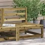 Garden sofa without armrests impregnated pine wood 70x70x67 cm by , Modular outdoor sofas - Ref: Foro24-837920, Price: 51,58 ...