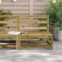 Garden sofa without armrests impregnated pine wood 70x70x67 cm by , Modular outdoor sofas - Ref: Foro24-837920, Price: 51,58 ...
