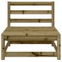 Garden sofa without armrests impregnated pine wood 70x70x67 cm by , Modular outdoor sofas - Ref: Foro24-837920, Price: 51,58 ...