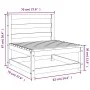 Garden sofa without armrests impregnated pine wood 70x70x67 cm by , Modular outdoor sofas - Ref: Foro24-837920, Price: 51,58 ...