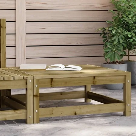 Taburete de jardín madera de pino impregnada 70x70x30 cm de , Sofás modulares de exterior - Ref: Foro24-837941, Precio: 57,22...