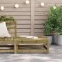 Taburete de jardín madera de pino impregnada 70x70x30 cm de , Sofás modulares de exterior - Ref: Foro24-837941, Precio: 57,22...