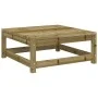 Taburete de jardín madera de pino impregnada 70x70x30 cm de , Sofás modulares de exterior - Ref: Foro24-837941, Precio: 57,22...