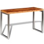 Mesa de comedor con patas de acero madera maciza en Mesas de comedor | Comprar online en Foru.es