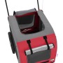 Remolque de bicicleta mascotas hierro tela Oxford rojo gris de , Cochecitos para mascotas - Ref: Foro24-93859, Precio: 112,65...