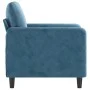 Blauer Samtsessel 60 cm von , Sofas - Ref: Foro24-359431, Preis: 171,22 €, Rabatt: %