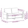 Sofá de 2 plazas de cuero sintético color capuchino 120 cm de , Sofás - Ref: Foro24-359503, Precio: 222,54 €, Descuento: %