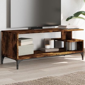 Mueble de TV madera de ingeniería y acero negro 102x40x41 cm de , Muebles TV - Ref: Foro24-842413, Precio: 54,05 €, Descuento: %