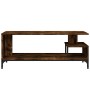 Mueble de TV madera de ingeniería y acero negro 102x40x41 cm de , Muebles TV - Ref: Foro24-842413, Precio: 54,05 €, Descuento: %