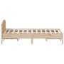 Estructura de cama con cabecero madera maciza pino 140x200 cm de , Camas y somieres - Ref: Foro24-842594, Precio: 114,79 €, D...