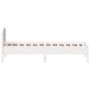 Estructura de cama con cabecero madera pino blanco 75x190 cm de , Camas y somieres - Ref: Foro24-842627, Precio: 88,27 €, Des...