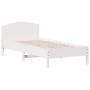 Estructura de cama con cabecero madera de pino blanca 90x200 cm de , Camas y somieres - Ref: Foro24-842619, Precio: 96,69 €, ...