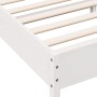 Estructura de cama con cabecero madera de pino blanca 90x200 cm de , Camas y somieres - Ref: Foro24-842619, Precio: 96,69 €, ...