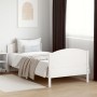 Estructura de cama con cabecero madera pino blanco 75x190 cm de , Camas y somieres - Ref: Foro24-842575, Precio: 103,61 €, De...