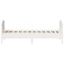 Estructura de cama con cabecero madera pino blanco 75x190 cm de , Camas y somieres - Ref: Foro24-842575, Precio: 103,61 €, De...